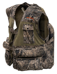 ALPS OutdoorZ Super Elite 4.0 turkey vest fold-away seat for quick rest in the blind.