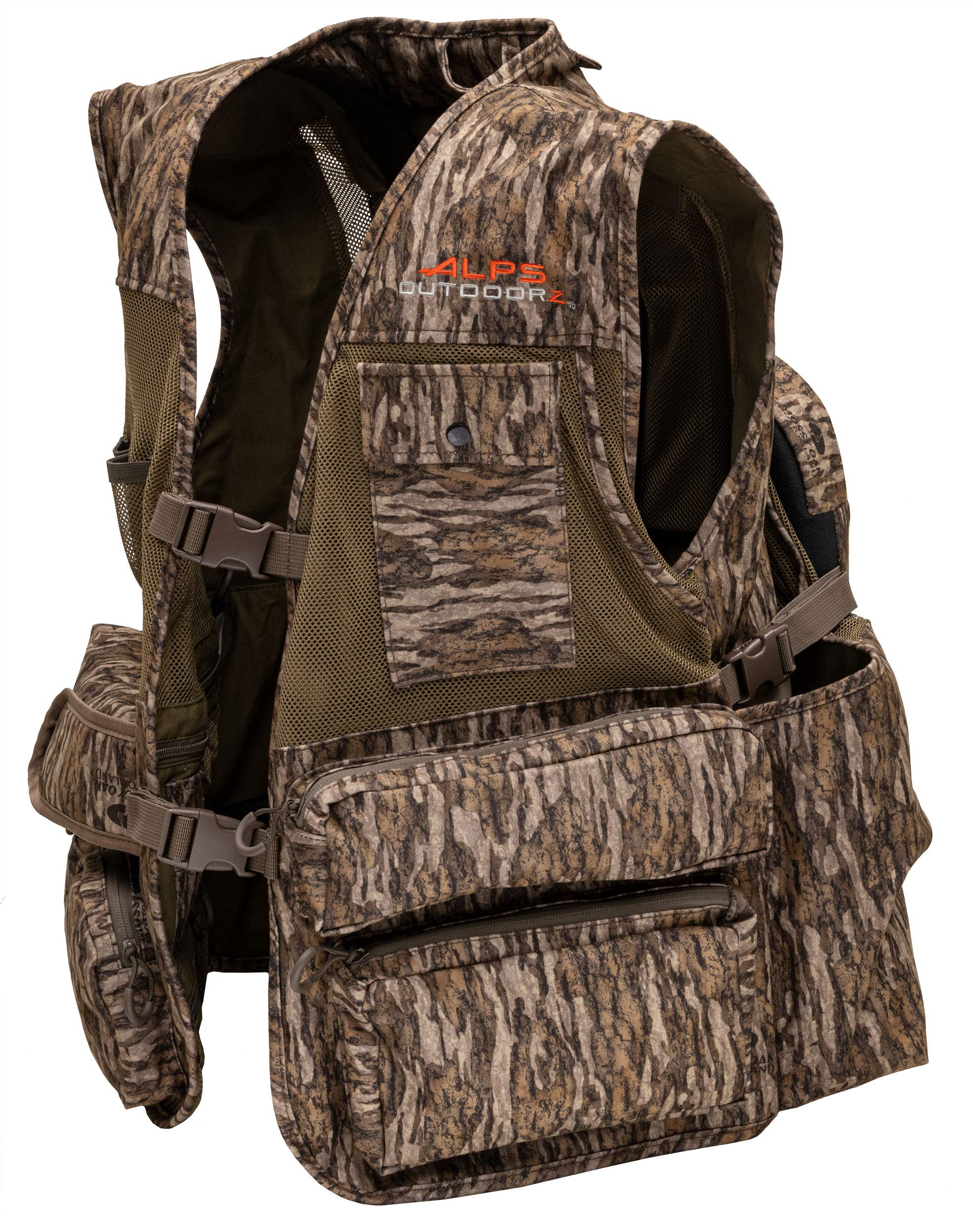 ALPS OutdoorZ Super Elite 4.0 camo turkey vest with fold-away seat for on-site rest