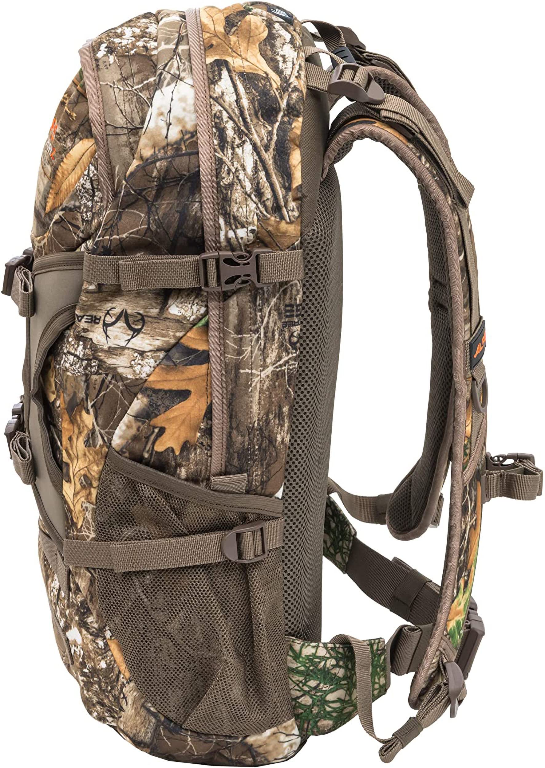 ALPS OutdoorZ Trail Blazer Pack hydration port enables easy water access.