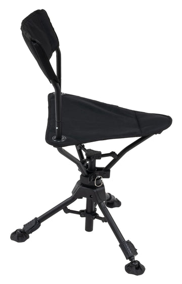 ALPS OutdoorZ Triad swivel stool independent adjustable legs keep setup level