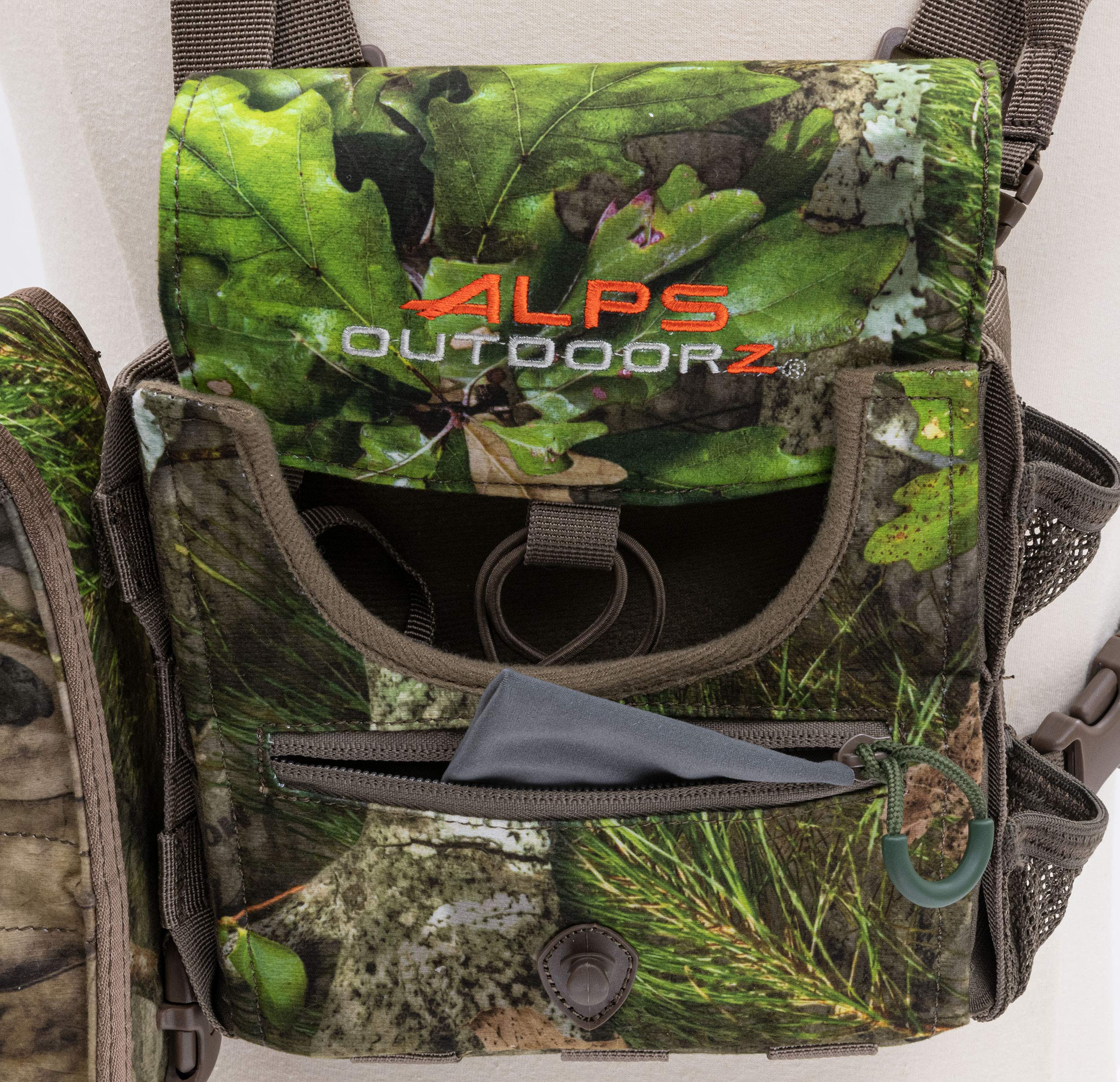 Adjustable chest pack on ALPS OutdoorZ Vantage for diverse binoculars