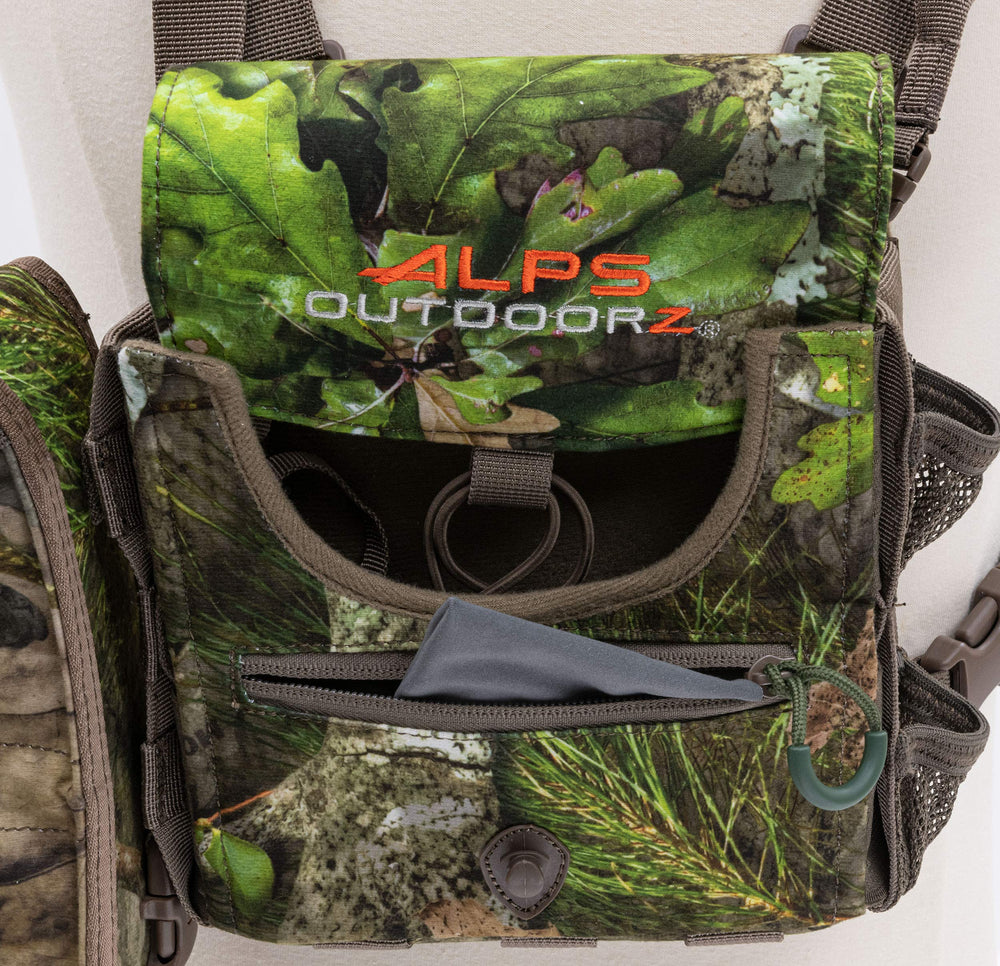 Adjustable chest pack on ALPS OutdoorZ Vantage for diverse binoculars