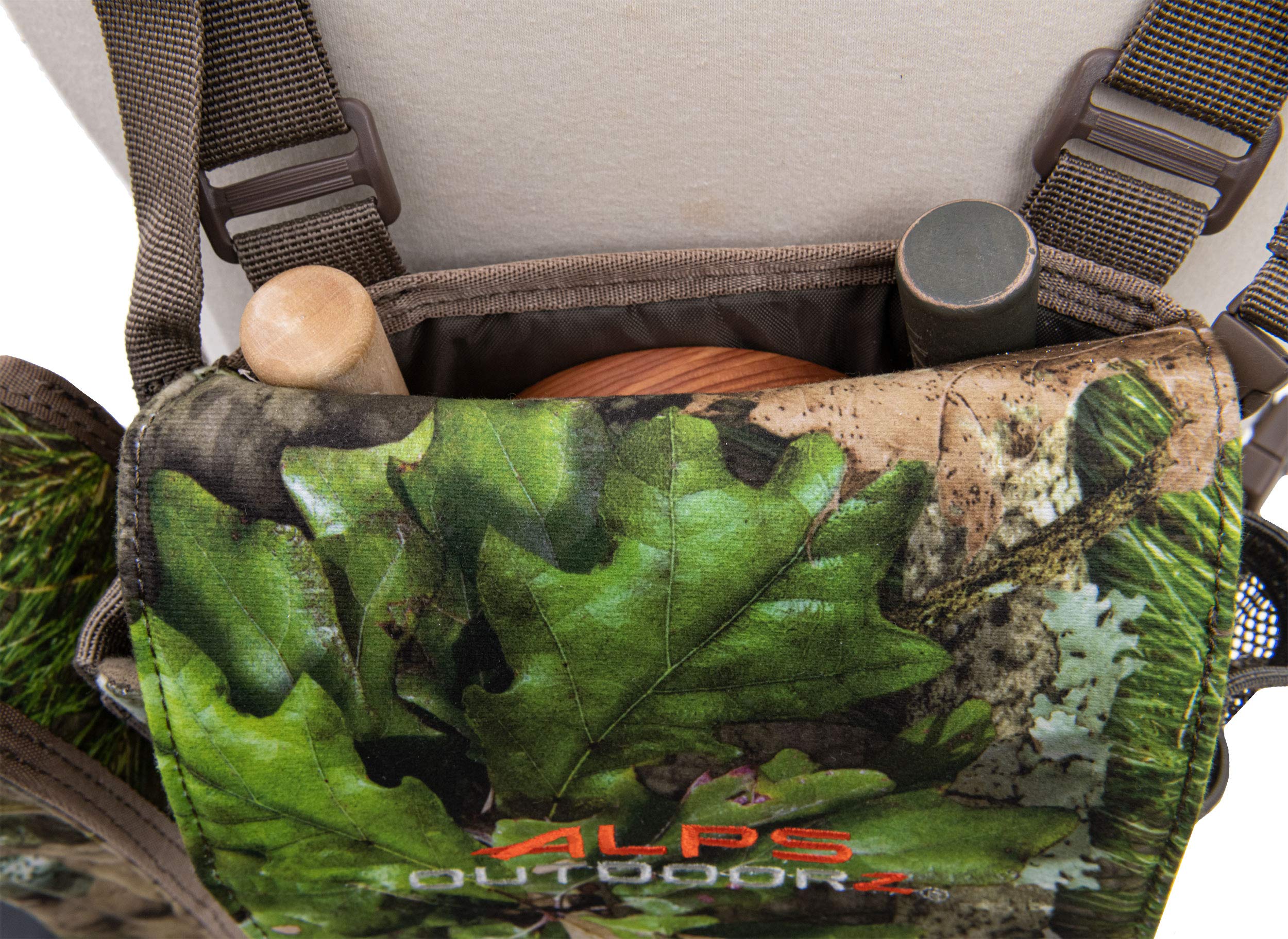 MOLLE system on ALPS OutdoorZ Vantage with attachment points for gear