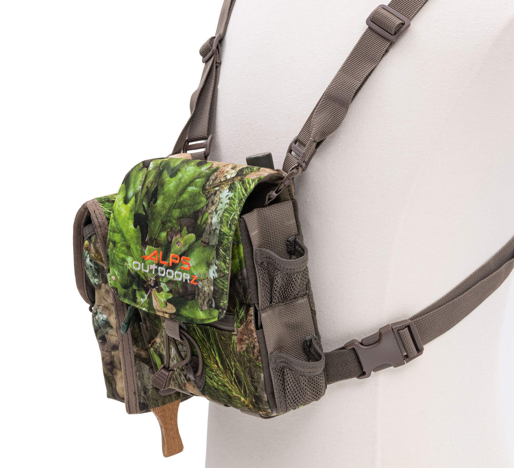 Removable box call pocket on ALPS OutdoorZ Vantage attached via MOLLE