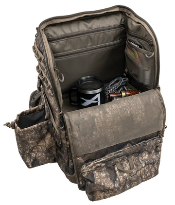 Drop-down gun boot offers quick, accessible firearm storage.