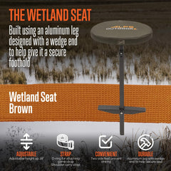 ALPS OutdoorZ Wetland Seat side-feet-stability keeps you steady on soft mud