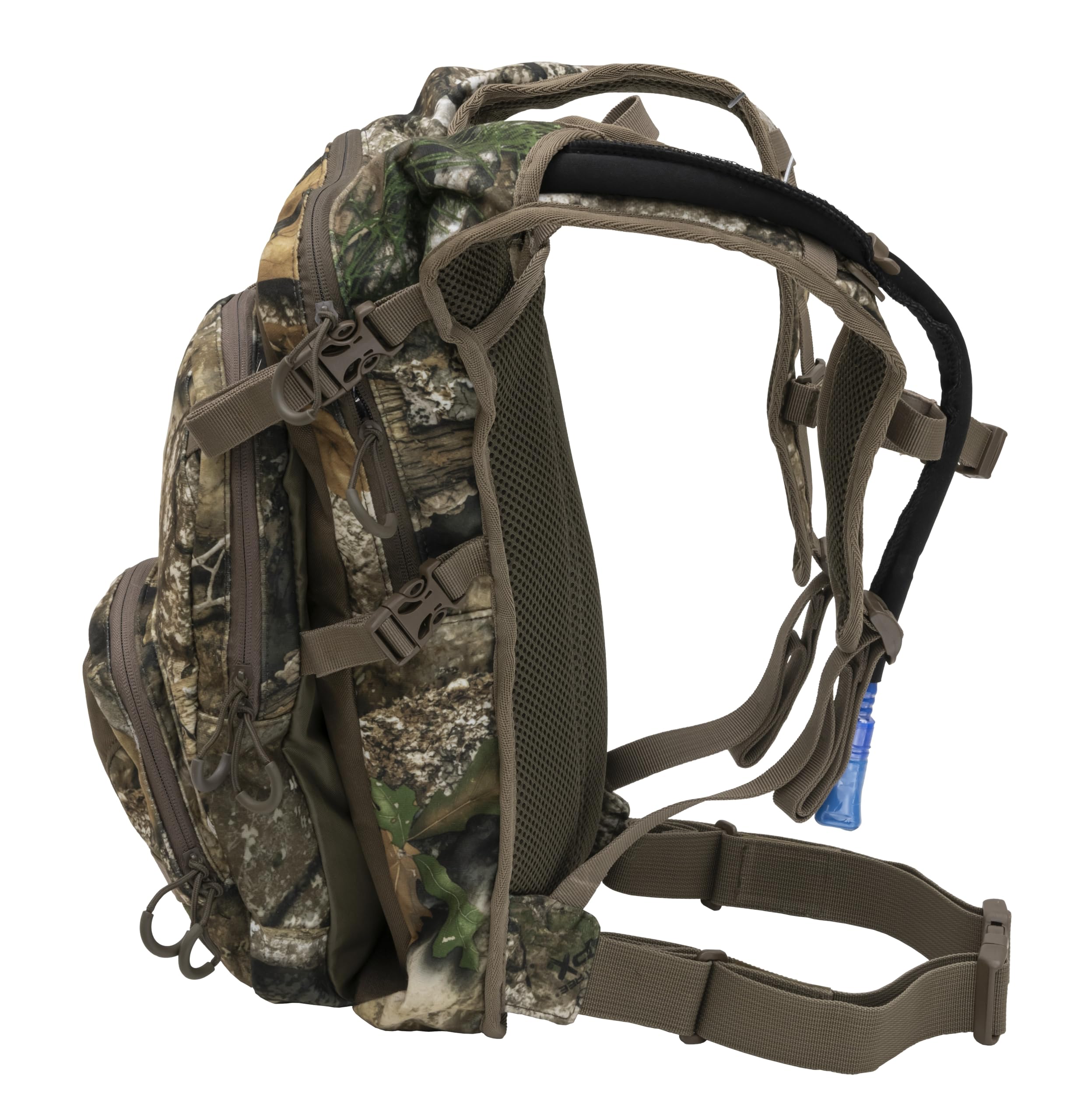 Willow Creek front kangaroo pocket with side compression straps for bulky layers
