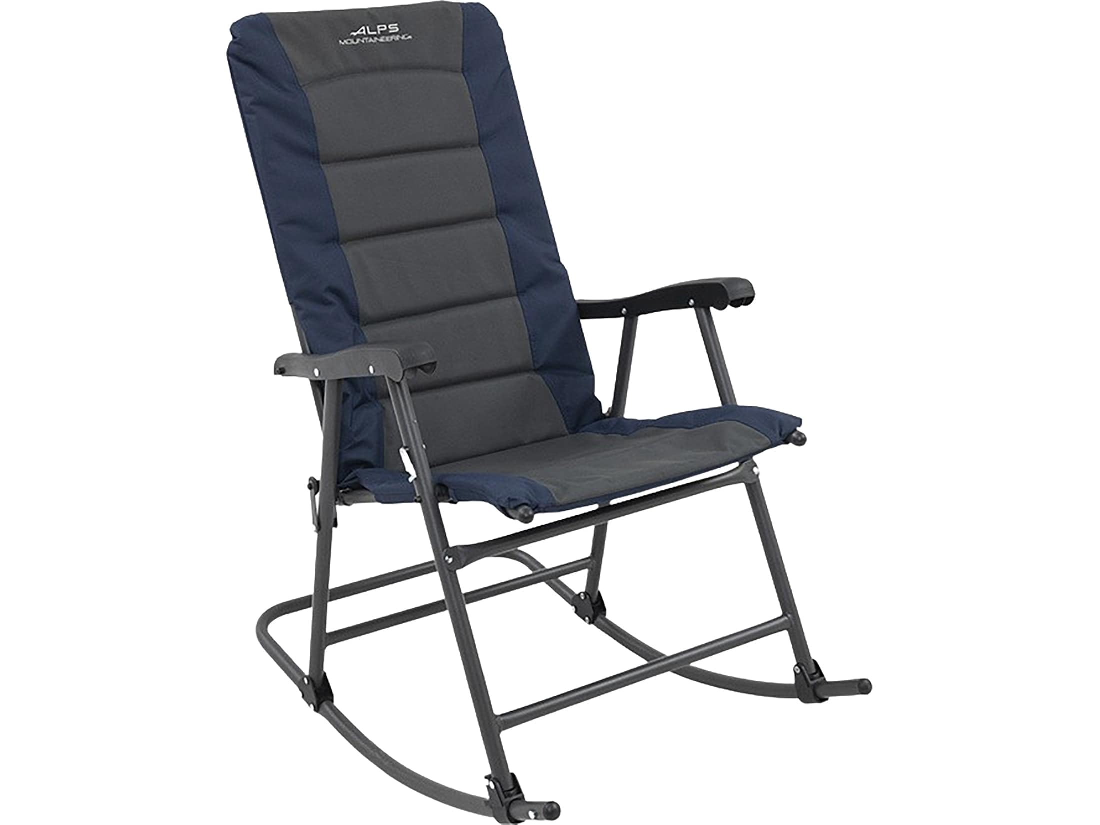 ALPS Mountaineering rocking chair front view with cushioned seating for outdoor relaxation