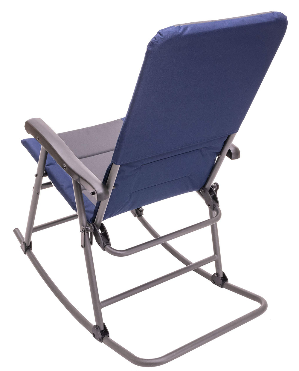 ALPS Mountaineering rocking chair dimensions show 24 by 17.5 inches base