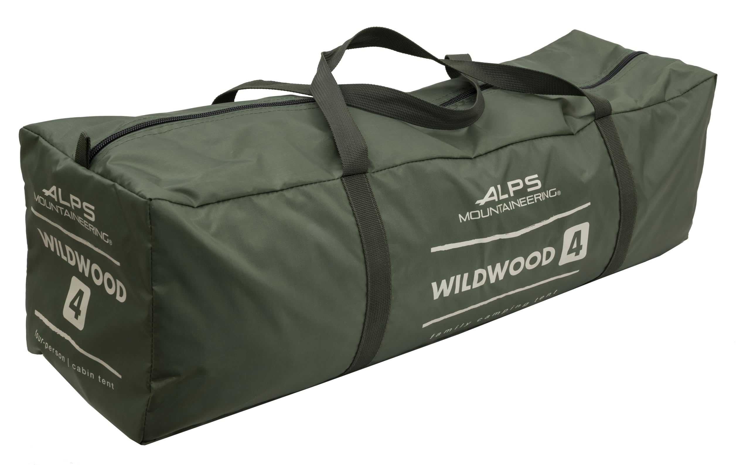 Compact packed size of ALPS Wildwood 4P tent for easy transport.