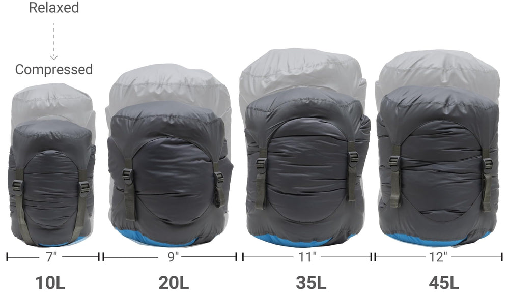 ALPS Mountaineering Multi capacity sizes help organize different kit types