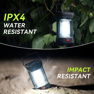 AlpsWolf 2-pack black camping lanterns for reliable outdoor lighting