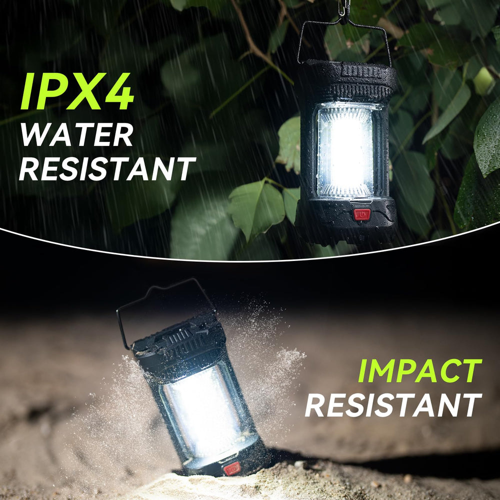 AlpsWolf 2-pack black camping lanterns for reliable outdoor lighting