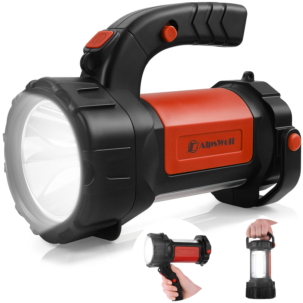 AlpsWolf camping lantern delivering 800LM brightness for outdoor visibility