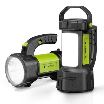 AlpsWolf camping lantern 800lm highlights campsite lighting for outdoor nights.