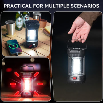 AlpsWolf lantern powers phones and GPS with built-in battery