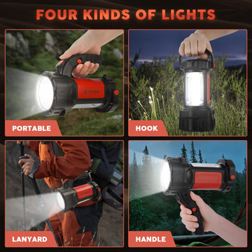 AlpsWolf lantern with 3600mAh battery for long-lasting power