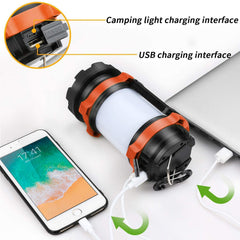 AlpsWolf lantern-usb-recharge-4000mah highlights USB-A charging for phones and devices.
