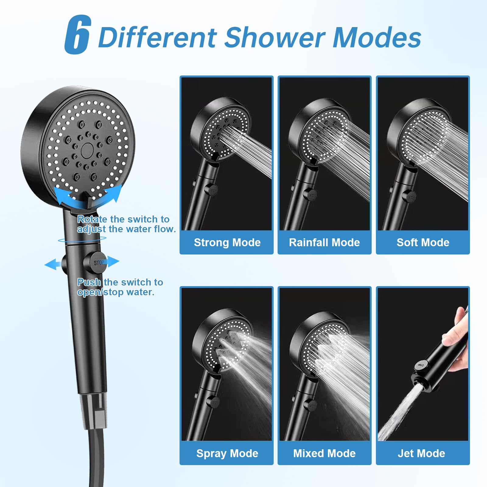 AlpsWolf portable shower 3in1-hooks offer flexible mounting indoors or outdoors