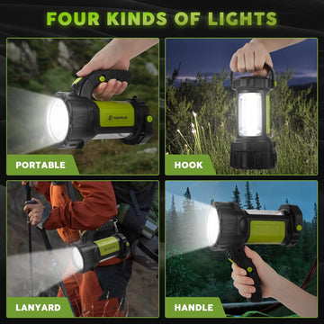 AlpsWolf rechargeable battery 3600mAh powers devices and lanterns on longer trips.