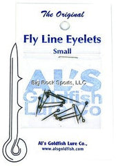 Al's Goldfish Lure Co. 15-pcs eyelets for fly line reduce knots and ease leader swaps.