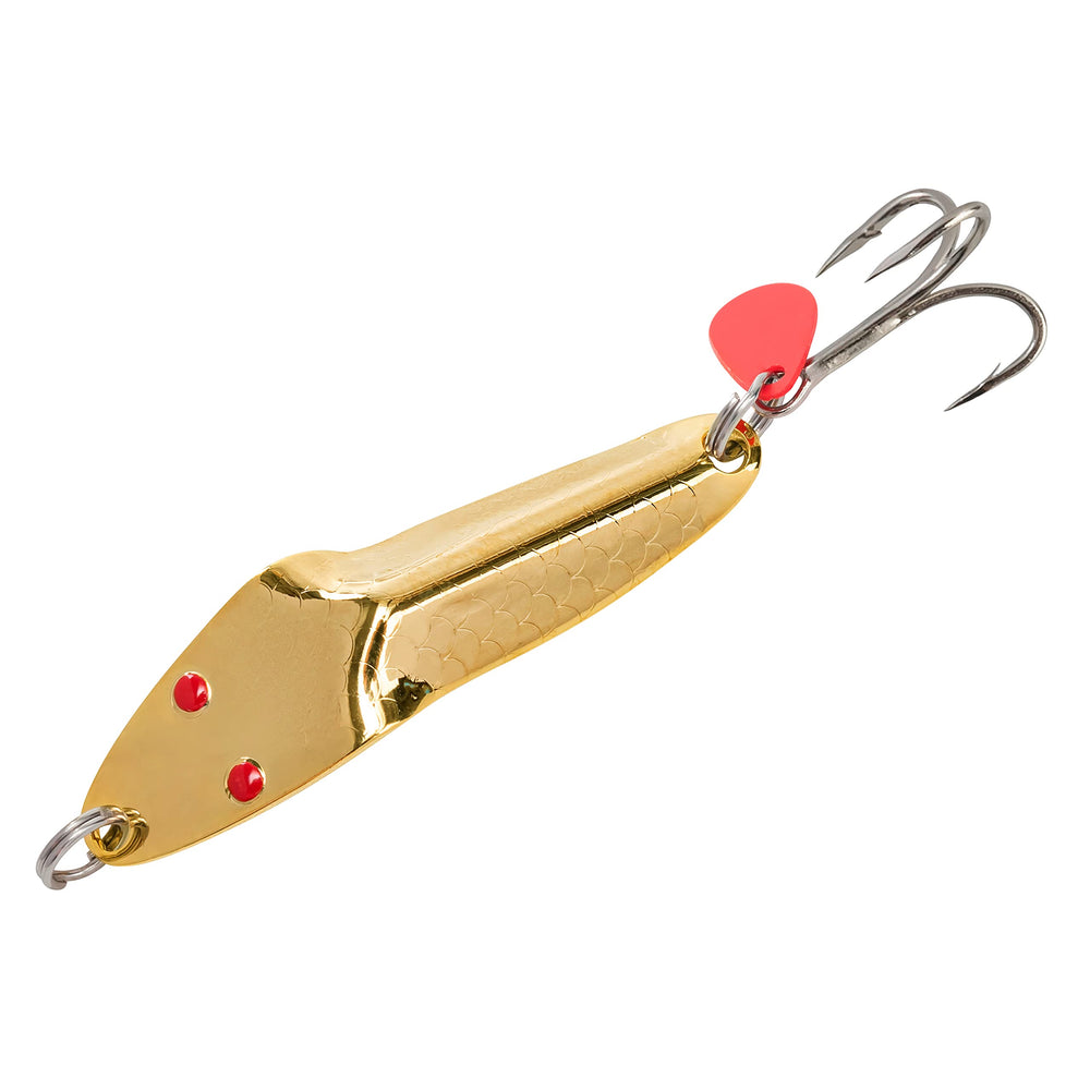Al's Goldfish Lure Co Forty Niner hook closeup highlights durable hardware for bass and trout.