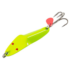 Al's Goldfish Lure Co Forty Niner in action shows precise casting and enticing wobble.