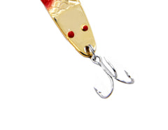Brass body resists rust for years of reliable ice fishing with Lil' 49er.