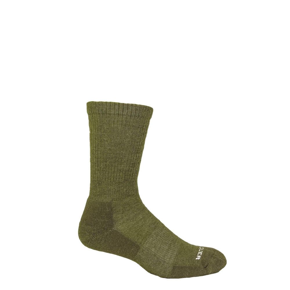 Altera Conquer olive socks, cuff-detail view, secure fit for daily activity.