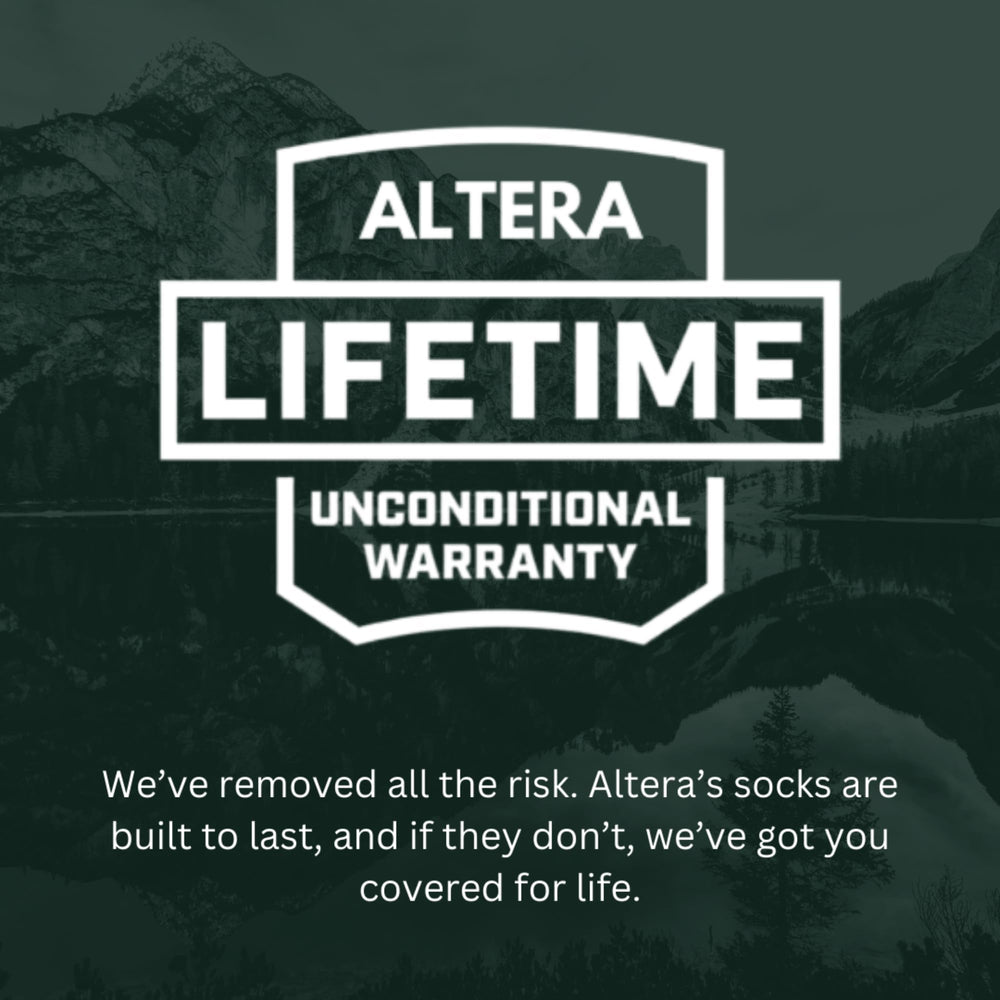 Altera Conquer olive pack shot, showing color and durability for everyday wear.