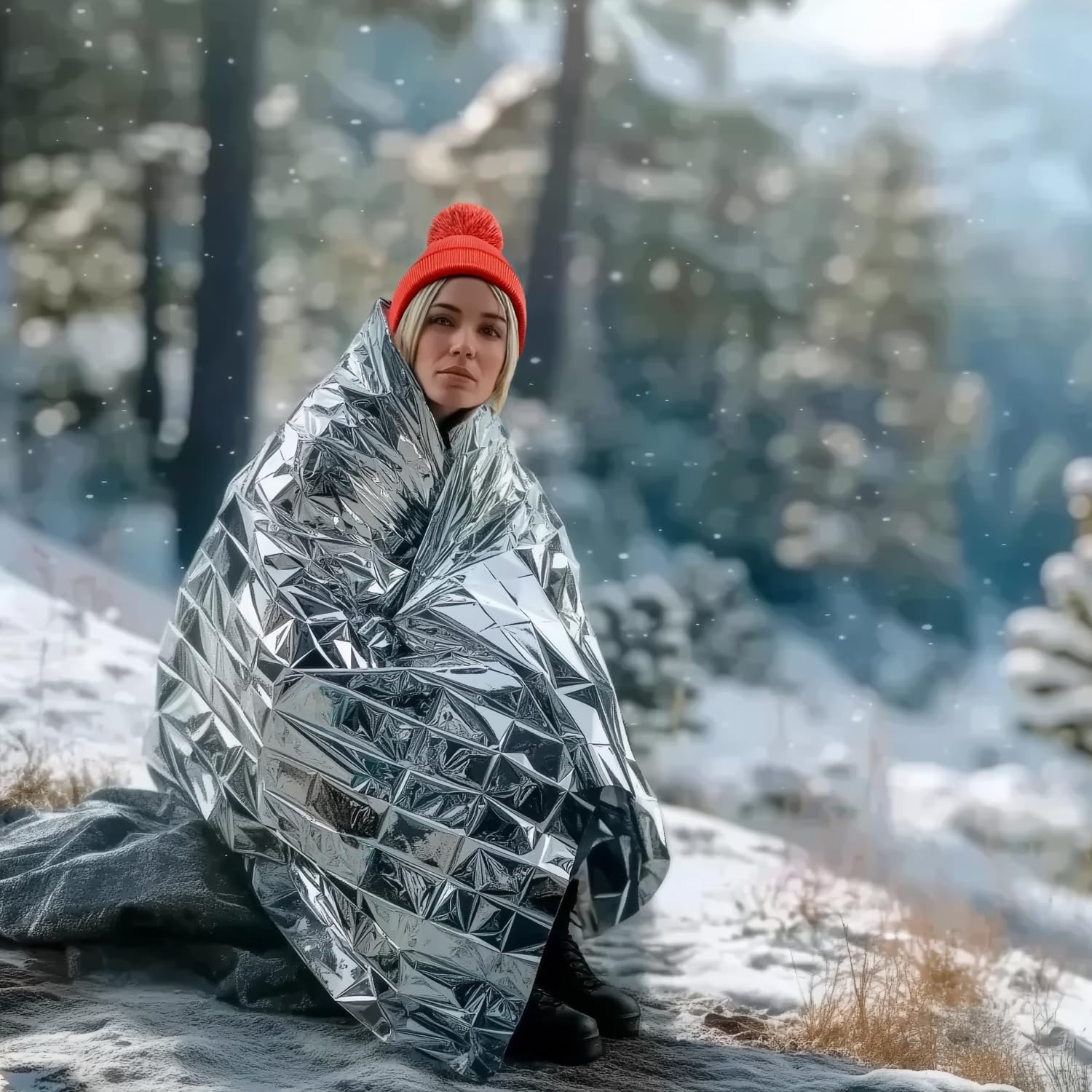 Altland emergency blankets windproof and waterproof for outdoor use in rain or wind.