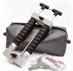 Aluminium dual-color injector kit with two 45 ml injectors for soft plastic lures