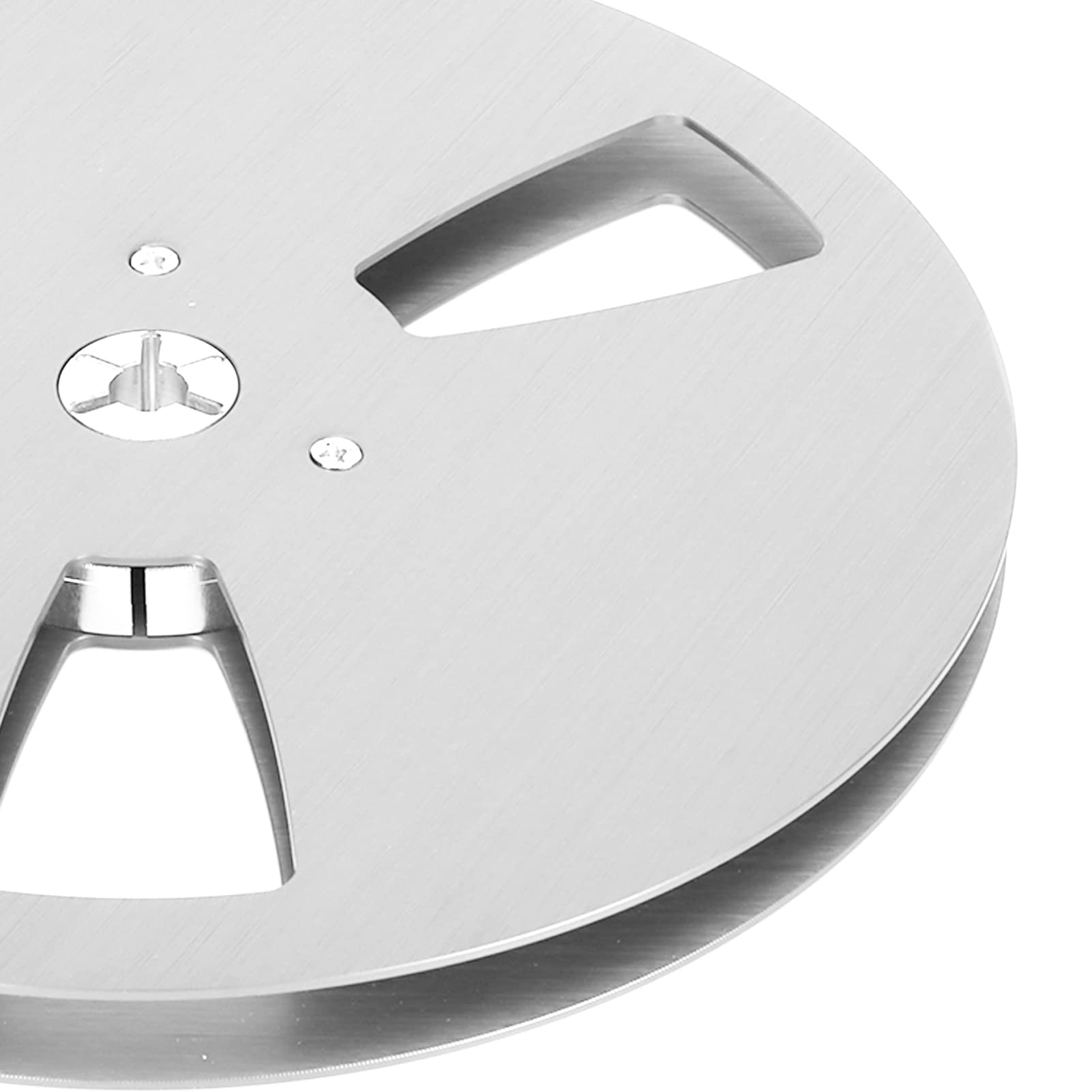 Aluminum alloy empty tape reel for improved sound quality
