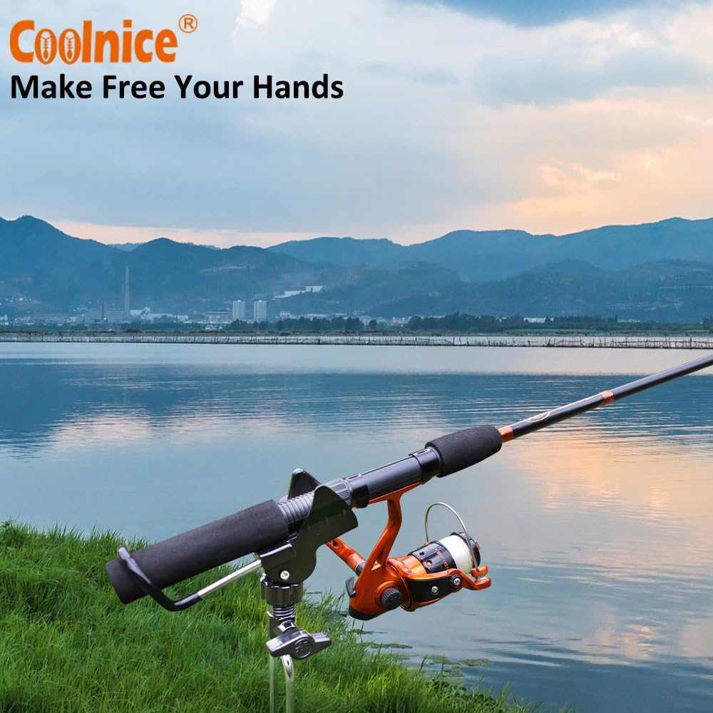 Two aluminum rod holders for bank fishing 2-pack