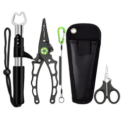 Aluminum fishing pliers with EVA grip and wrist strap