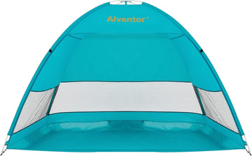 Alvantor Beach Tent in automatic pop-up design for quick shade at the beach.
