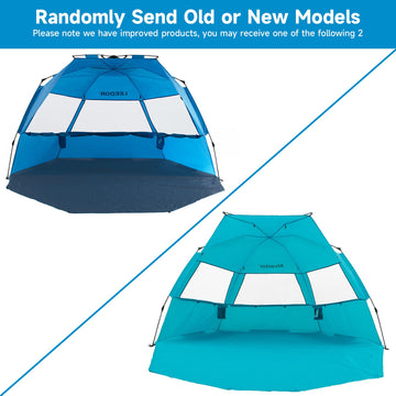Alvantor Beach Tent teal color adds style and sun protection