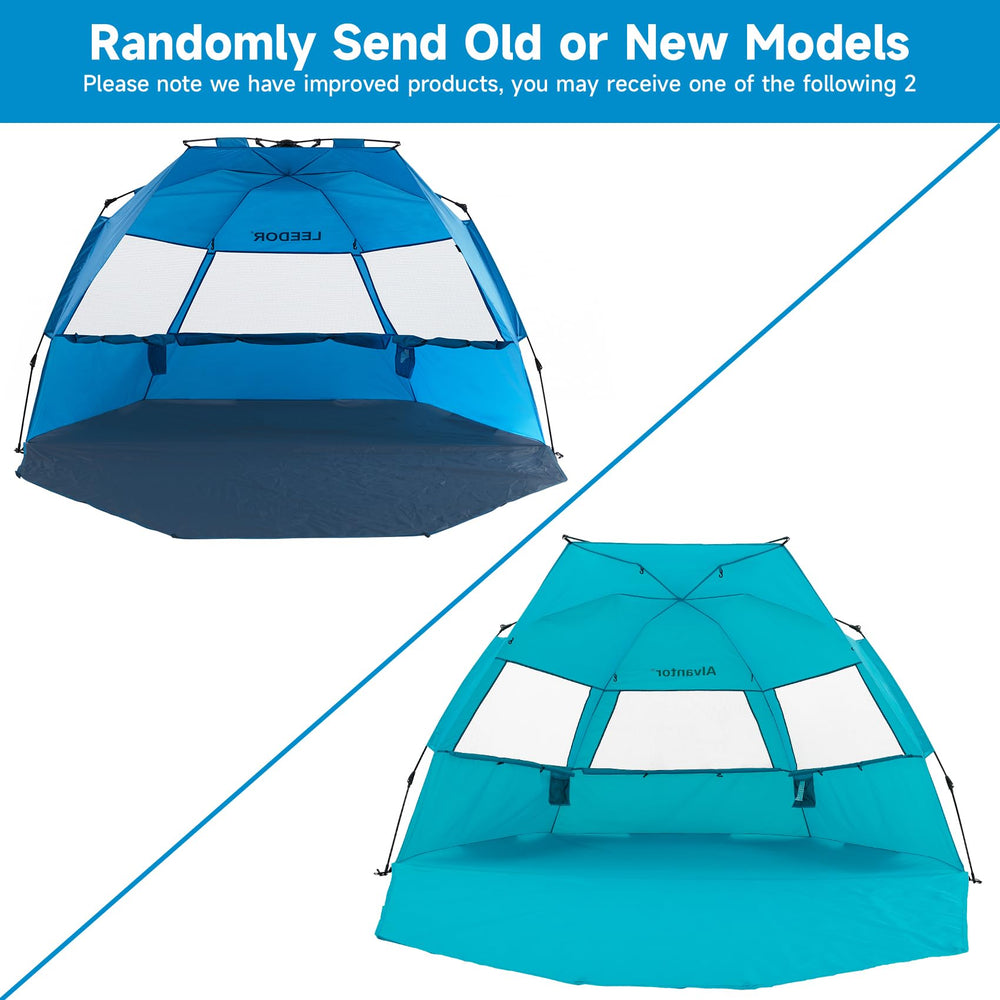 Alvantor Beach Tent teal color adds style and sun protection