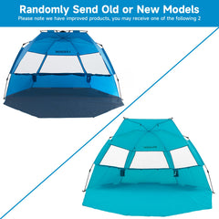 Alvantor Beach Tent teal color adds style and sun protection