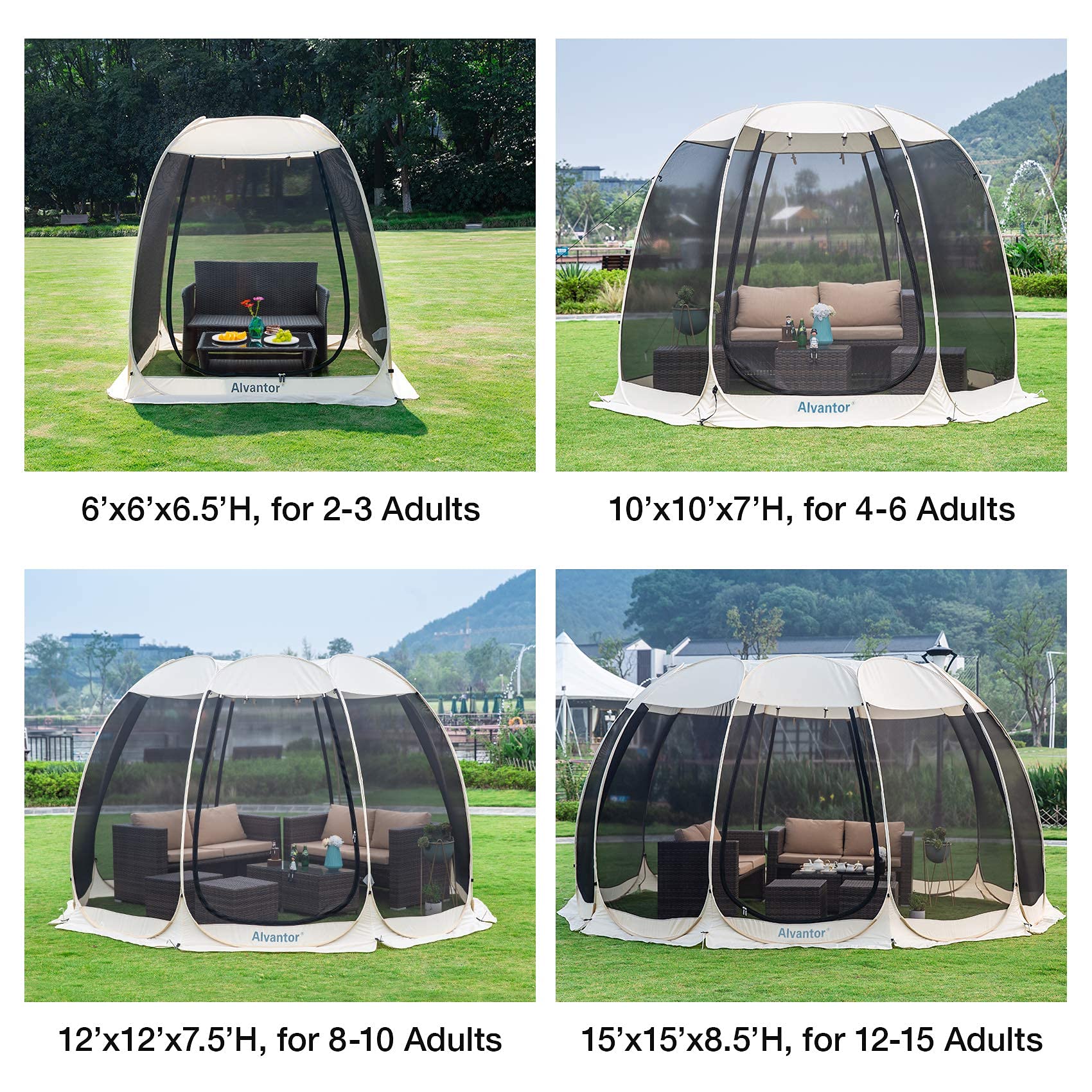 Alvantor lightweight fiberglass frame offers durable support without heavy metal rust.
