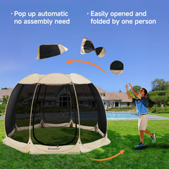 Alvantor pop-up frame close-up demonstrates fast setup and portable design.