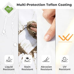 Alvantor teflon-coated fabric highlights water and dirt resistance.