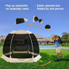 Alvantor UPF 50+ fabric provides sun protection during outdoor gatherings.
