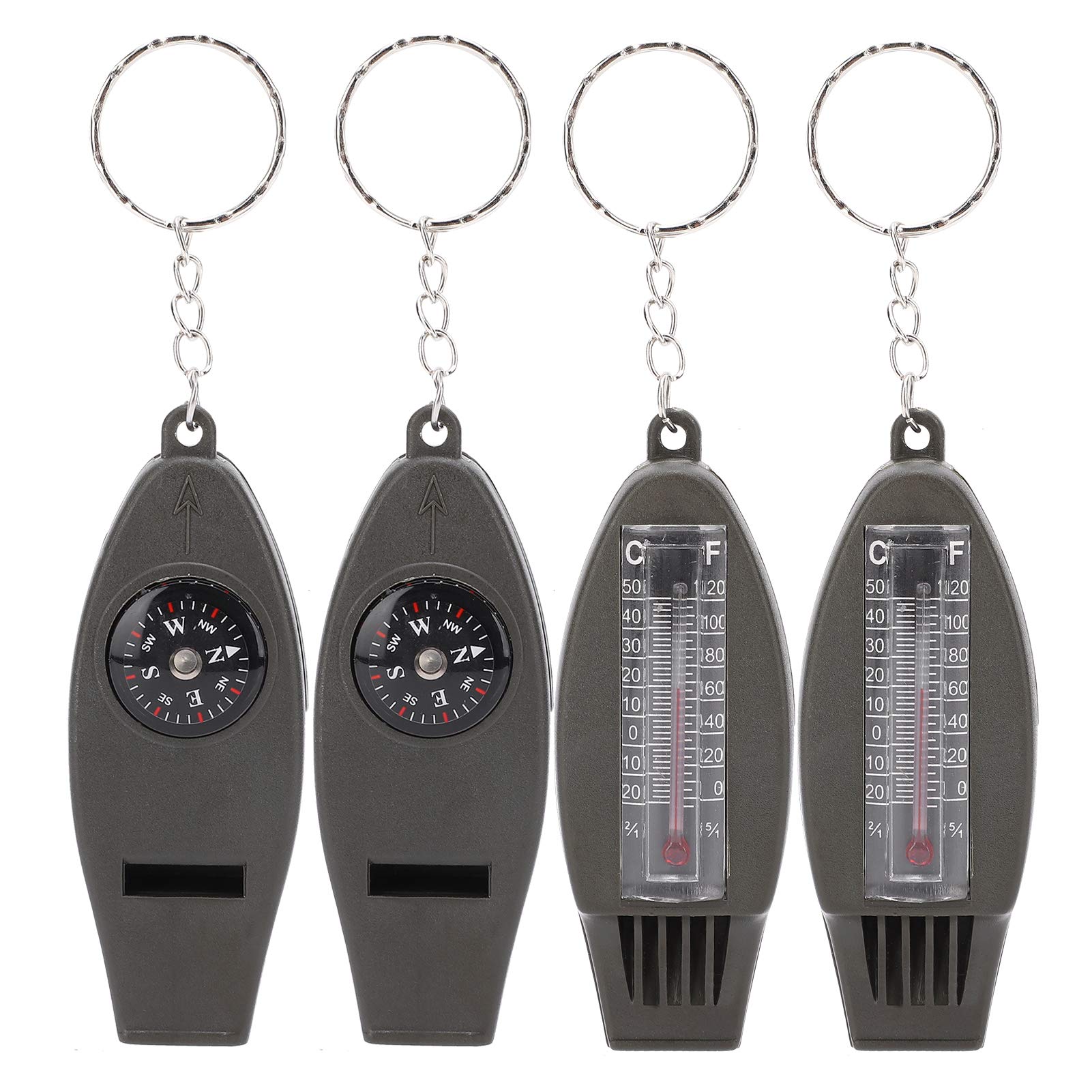 Alvinlite 4in1 survival whistle for portable signaling and direction finding