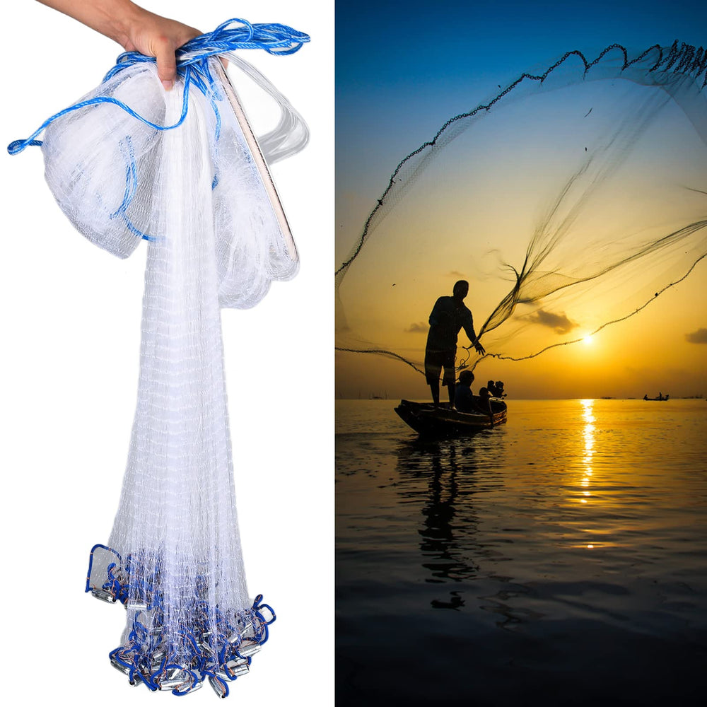 Alvinlite Cast Net's woven wire offers durability and longevity.