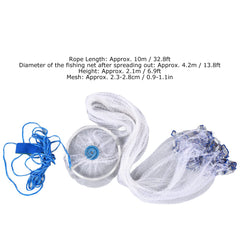 Alvinlite Cast Net with heavy-duty weights for quick, tight sinking.
