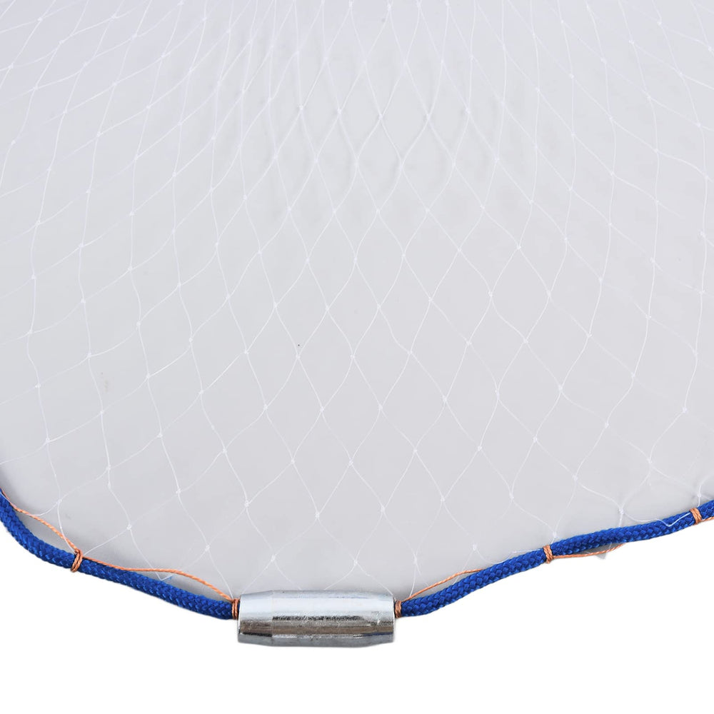 Alvinlite Cast Net with perforated steel sinker minimizes splash.
