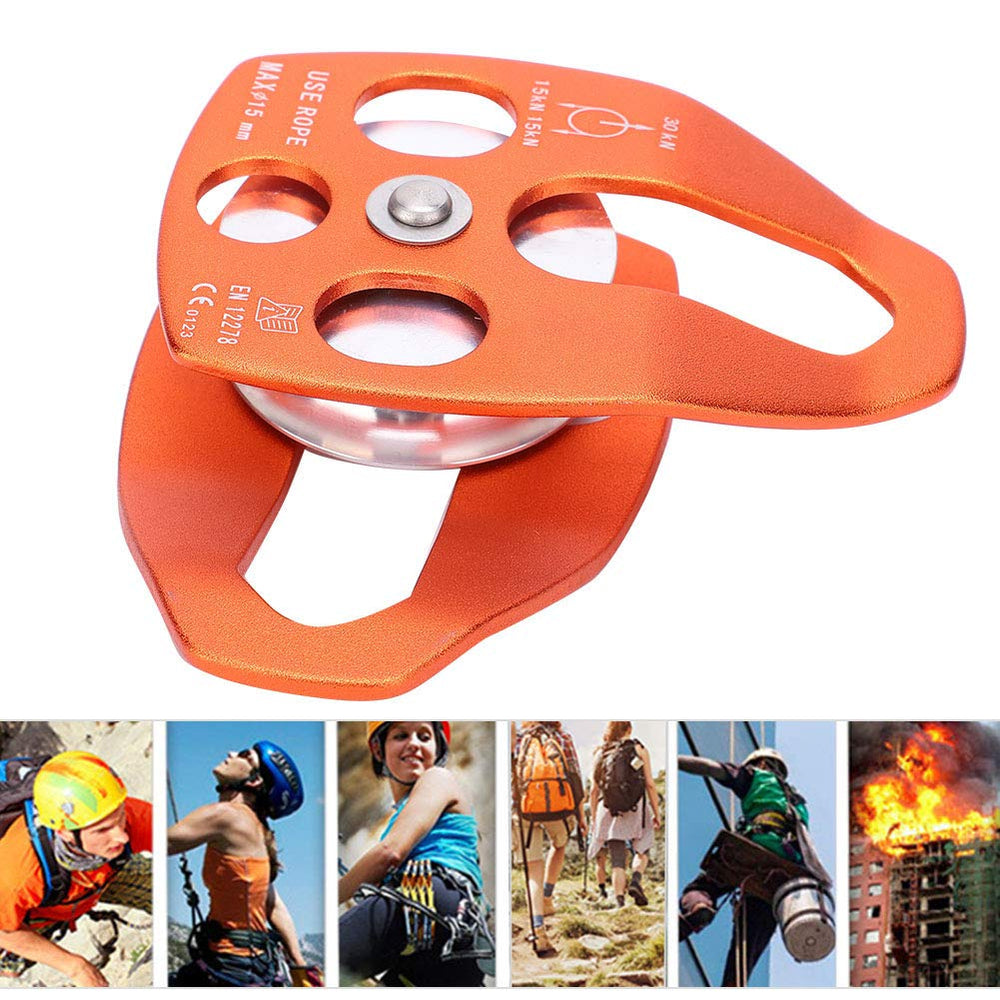 Compact design fits into tight setups for climbing and rescue.