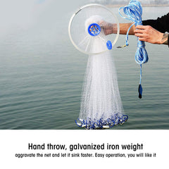 Alvinlite hand-cast net demonstrating easy throw for beginners