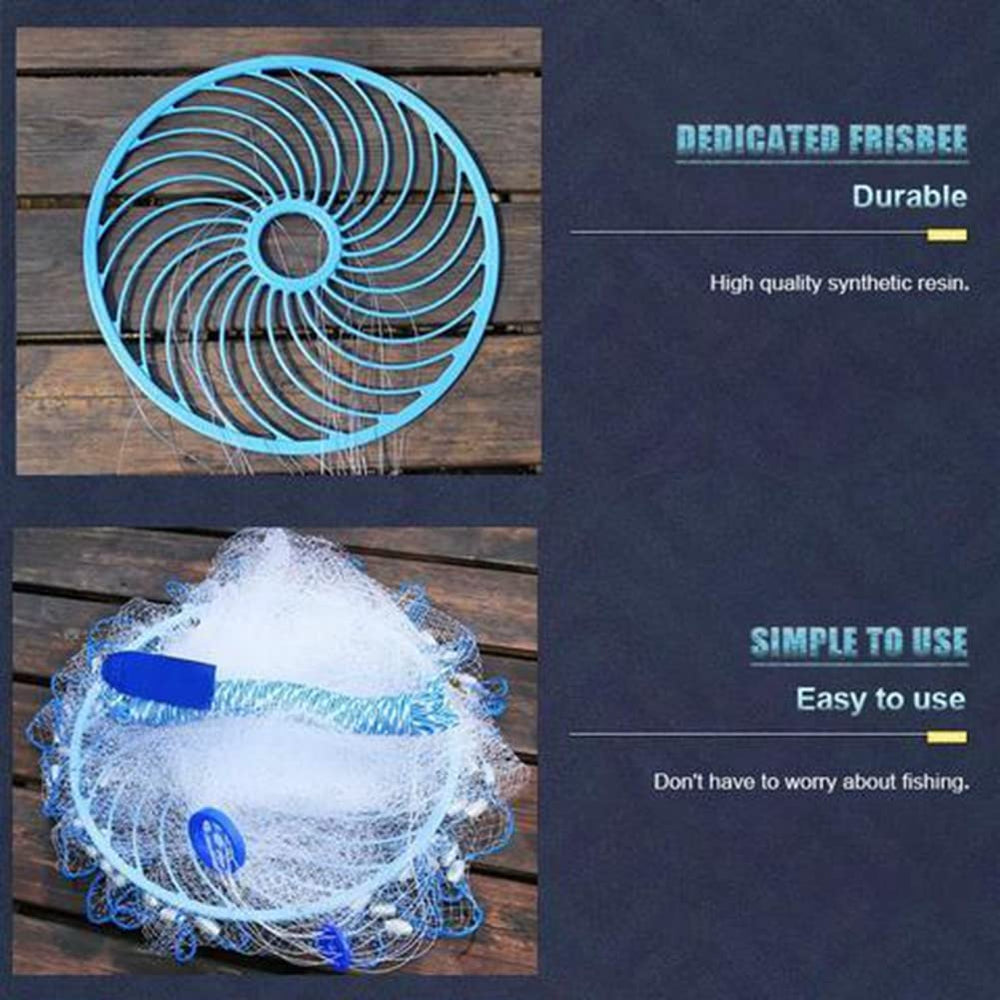Alvinlite Standard Cast Net tight bottom seal prevents bait escape